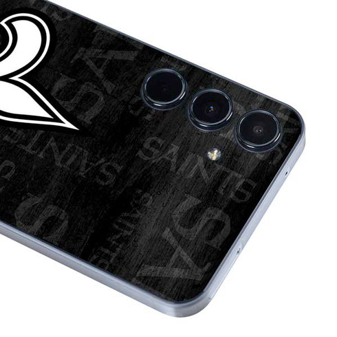 NFL New Orleans Saints Black & White Galaxy A36 5G Skin