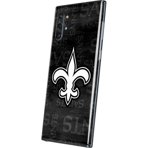 NFL New Orleans Saints Black & White Galaxy Note 10 Plus Skin