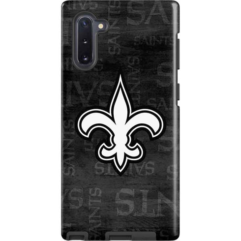 NFL New Orleans Saints Black & White Galaxy Note 10 Pro Case