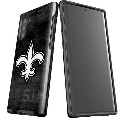 NFL New Orleans Saints Black & White Galaxy Note 10 Pro Case