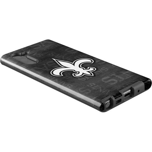NFL New Orleans Saints Black & White Galaxy Note 10 Pro Case