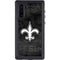 NFL New Orleans Saints Black & White Galaxy Note 10 Waterproof Case