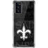 NFL New Orleans Saints Black & White Galaxy Note20 5G Clear Case