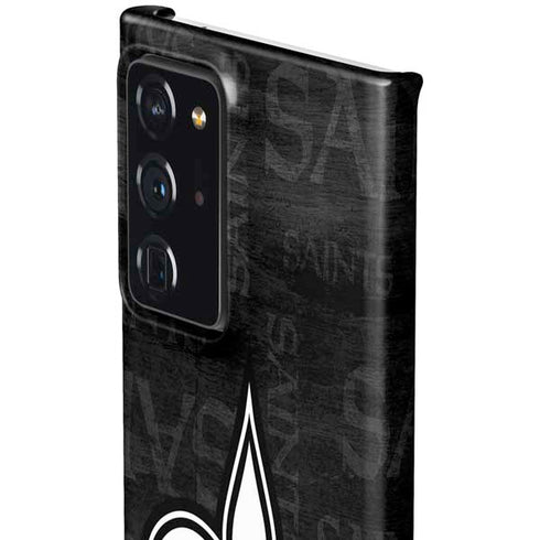 NFL New Orleans Saints Black & White Galaxy Note20 Ultra 5G Lite Case