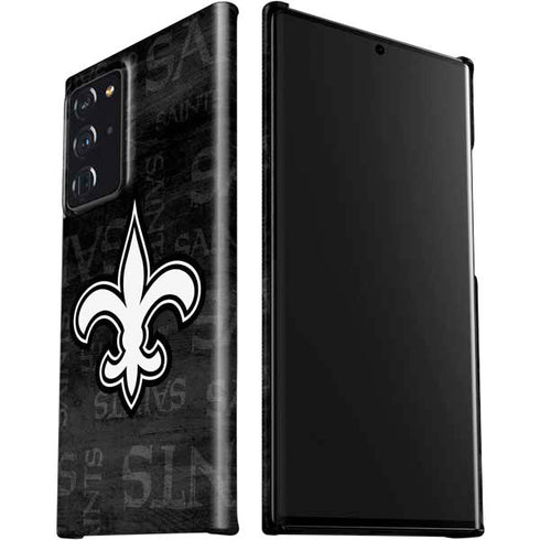NFL New Orleans Saints Black & White Galaxy Note20 Ultra 5G Lite Case