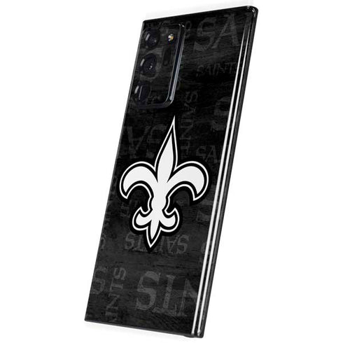 NFL New Orleans Saints Black & White Galaxy Note20 Ultra 5G Skin