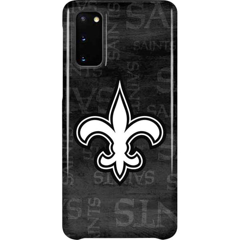 NFL New Orleans Saints Black & White Galaxy S20 Lite Case