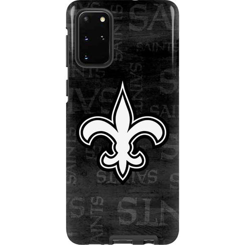 NFL New Orleans Saints Black & White Galaxy S20 Plus Pro Case