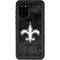 NFL New Orleans Saints Black & White Galaxy S20 Plus Waterproof Case