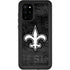 NFL New Orleans Saints Black & White Galaxy S20 Plus Waterproof Case