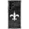 NFL New Orleans Saints Black & White Galaxy S23 Ultra Clear Case