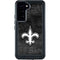 NFL New Orleans Saints Black & White Galaxy S24 Plus Waterproof Case