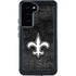 NFL New Orleans Saints Black & White Galaxy S24 Plus Waterproof Case
