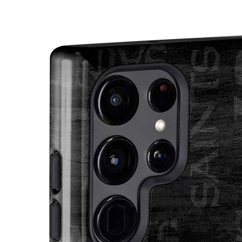 NFL New Orleans Saints Black & White Galaxy S25 Ultra Impact Case
