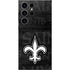 NFL New Orleans Saints Black & White Galaxy S25 Ultra Skin