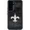 NFL New Orleans Saints Black & White Galaxy S24 Waterproof Case