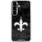 NFL New Orleans Saints Black & White Galaxy S26 Clear Case