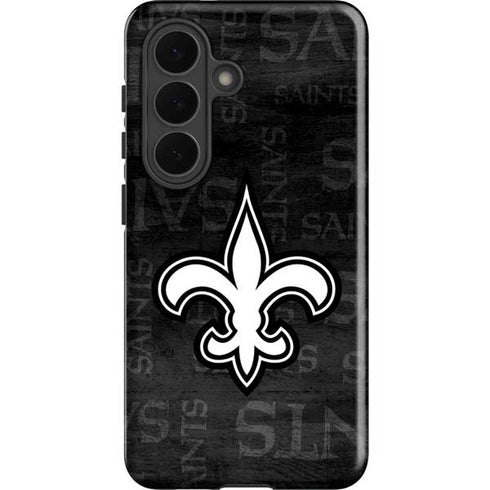 NFL New Orleans Saints Black & White Galaxy S26 Impact Case
