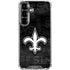NFL New Orleans Saints Black & White Galaxy S26 Plus Clear Case