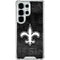 NFL New Orleans Saints Black & White Galaxy S26 Ultra Clear Case