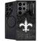 NFL New Orleans Saints Black & White Galaxy S26 Ultra Kickstand Case