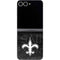 NFL New Orleans Saints Black & White Galaxy Z Flip6 Skin