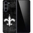 NFL New Orleans Saints Black & White Galaxy Z Fold5 5G Skin