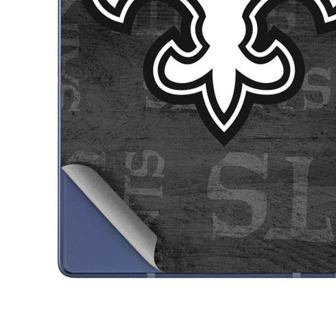 NFL New Orleans Saints Black & White Galaxy Z Fold6 Skin