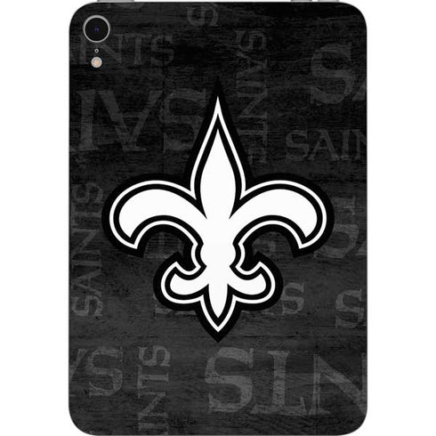 NFL New Orleans Saints Black & White Apple iPad Mini Skin