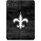 NFL New Orleans Saints Black & White Apple iPad Pro Skin