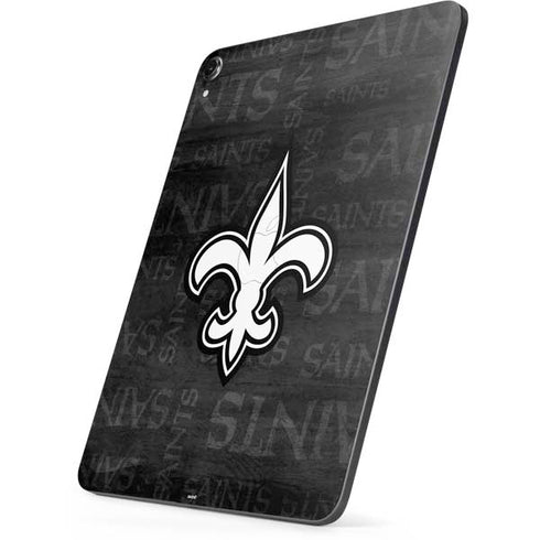NFL New Orleans Saints Black & White Apple iPad Pro Skin