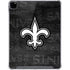 NFL New Orleans Saints Black & White iPad Pro 12.9in (2020) Clear Case