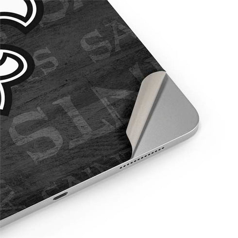 NFL New Orleans Saints Black & White iPad Pro 13in M4 (2024) Skin