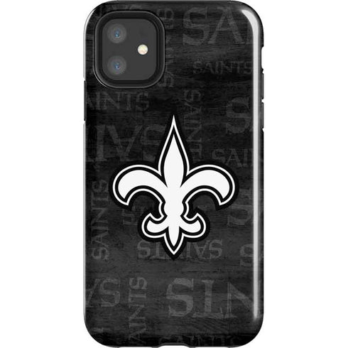 NFL New Orleans Saints Black & White iPhone 11 Impact Case