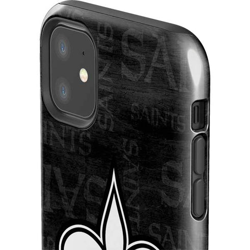NFL New Orleans Saints Black & White iPhone 11 Impact Case