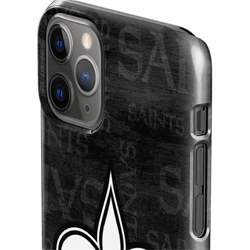 NFL New Orleans Saints Black & White iPhone 11 Pro Lite Case