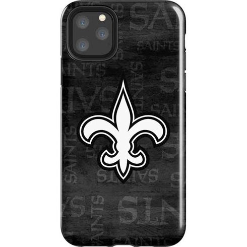 NFL New Orleans Saints Black & White iPhone 11 Pro Max Impact Case
