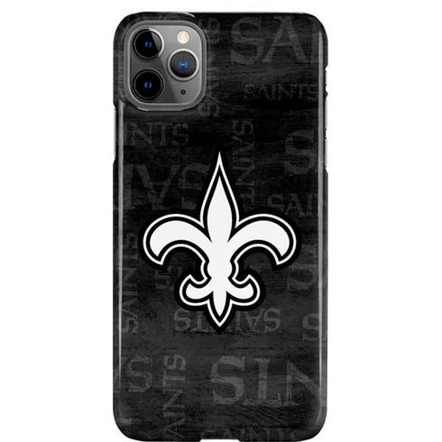 NFL New Orleans Saints Black & White iPhone 11 Pro Max Lite Case