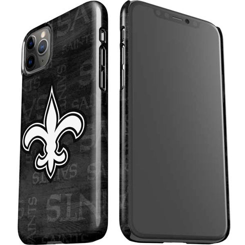NFL New Orleans Saints Black & White iPhone 11 Pro Max Lite Case