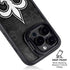 NFL New Orleans Saints Black & White iPhone 14 Pro Max Kickstand Case