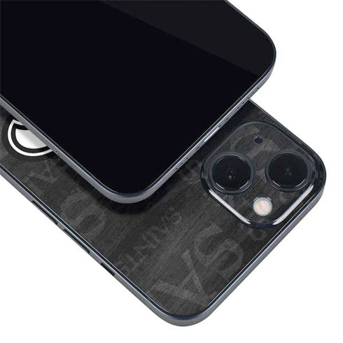 NFL New Orleans Saints Black & White iPhone Skins