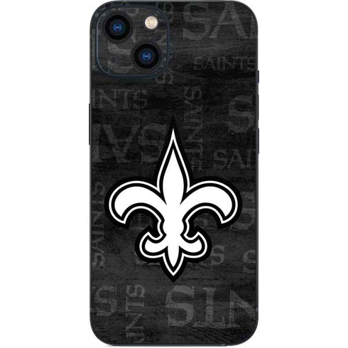 NFL New Orleans Saints Black & White iPhone Skins