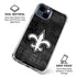 NFL New Orleans Saints Black & White iPhone 15 Clear Case