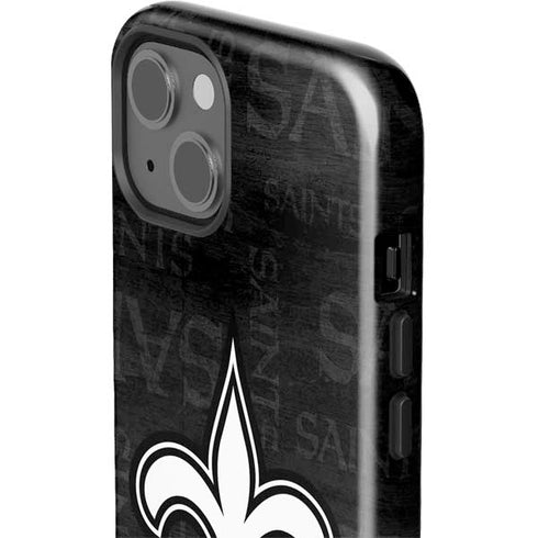 NFL New Orleans Saints Black & White iPhone 15 Impact Case