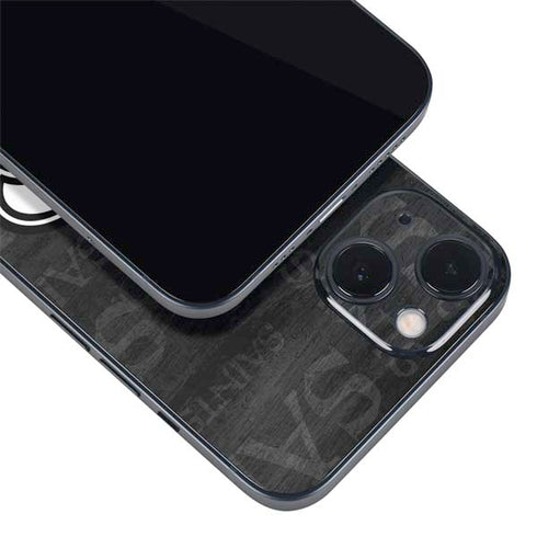 NFL New Orleans Saints Black & White iPhone 15 Skin