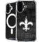NFL New Orleans Saints Black & White iPhone 16 MagSafe Case