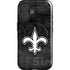 NFL New Orleans Saints Black & White iPhone 16 Magsafe Impact Case