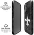 NFL New Orleans Saints Black & White iPhone 16 Magsafe Impact Case