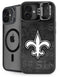 NFL New Orleans Saints Black & White iPhone 16 Plus Kickstand Case