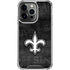 NFL New Orleans Saints Black & White iPhone 16 Pro Clear Case